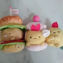 すみっコぐらし とんかつ えびふらい マカロン ハンバーガー ぬいぐるみ