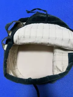 布製収納ケース　ベロア　キルティング　モスグリーン　深緑