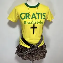 Y2K 平成 グランジ サッカーT ユニT ピチT 海外 ブラジル