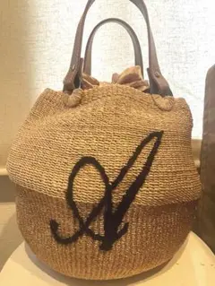 新品未使用　バーニーズニューヨーク　かごバッグ BARNEYS NEW YORK - 籠バック ショルダー 黒 白の通販 by