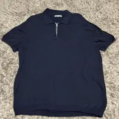 ZARA ザラ ハーフジップ ニット 半袖 ポロシャツ