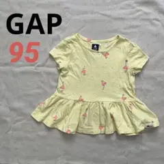 GAP フラミンゴ柄 Tシャツ 2歳用 95cm 匿名配送　24時間内発送 綿