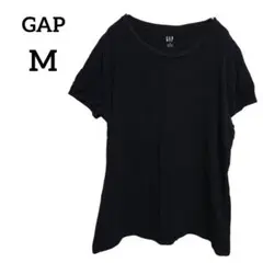 GAP 【M】 ヴィンテージウォッシュ Tシャツ ブラック