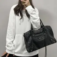黒 ショルダーバッグ Y2K系 グランジ ファッション city風 韓国ストリー