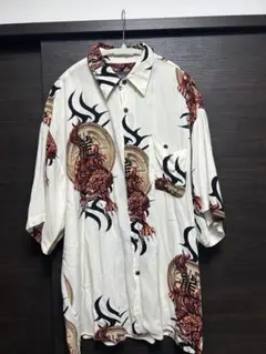 MONTELLO 和風ドラゴンデザインシャツ L