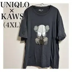 【美品】【匿名発送】UNIQLO×KAWS UT グレー　コラボTシャツ　4XL