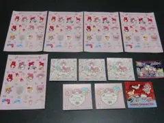 シール１２枚マクドナルドハッピーセットマイメロディ×リトルツインスターズ2015
