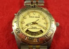SK60K）★完動腕時計★セイコーSEIKO★AQUA GEAR★アナデジ