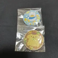 23 サンリオ 刺繍缶バッジ プリン ペックル