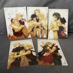 PandoraHearts 抱きつき ポストカード原画展　5点セット