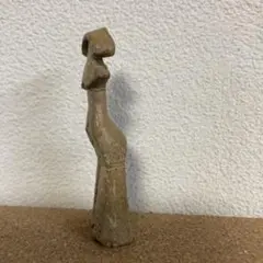 土偶　縄文の女神　置物　素焼き　手作り⑨