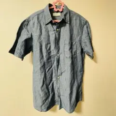 【美品】ユニクロ UNIQLO 半袖デニムシャツ メンズ Sサイズ 早い者勝ち