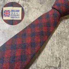 AN005 ENGLAND チェック ネクタイ