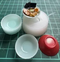 シリコンモールド【ミニチュア　ラーメンどんぶり９ミリ×２６ミリ】ミニチュアフード