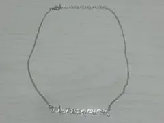 BLACKPINK ネームプレート シルバー ネックレス