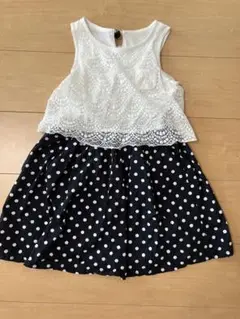 グローバルワーク　ノースリーブ　ドットワンピース 130