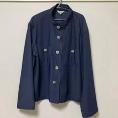 Leilian レリアン　デニム調　ジャケット　長袖　薄手