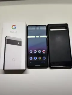 Google Pixel 6a ホワイト ケース付き(付属品完備)