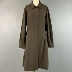 MHL. マーガレットハウエル 長袖 シャツワンピース 茶 595-258355