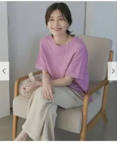 24ssアーバンリサーチドアーズUSAコットンロールスリーブTシャツウィメンズ
