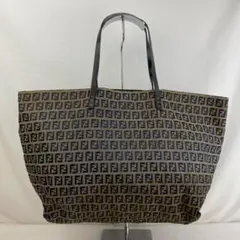 FENDI フェンディ ズッキーノ トートバッグ レザー レディース