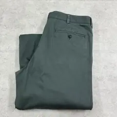 エルエルビーン　アウトドア　２タック　ワーク　チノパン　古着　グレー灰色　W34