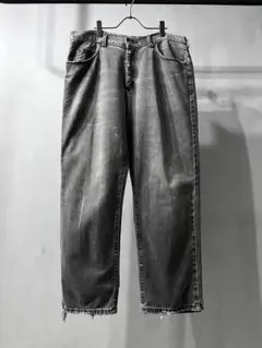 90s フェード ブラック デニムパンツ バギーデニム