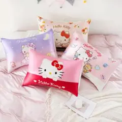 ハローキティシルク枕カバー新品 サンリオキャラクターズ （スイートドリーム）