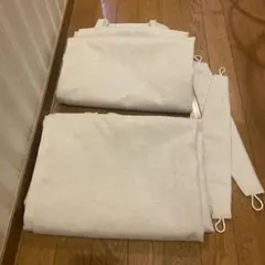hansleep 無地 ホワイト ドレープカーテン100*200