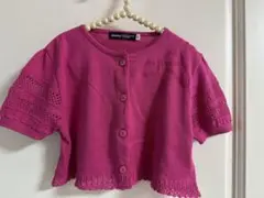 Bebe ピンク カーディガン　120 美品
