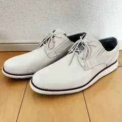 【中古 26cm】ROCKPORT ホワイト スエード スニーカー