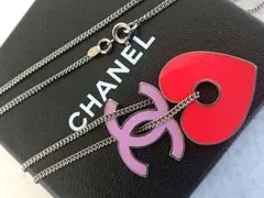 未使用保管品★CHANEL ハート ロゴ ネックレス