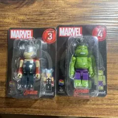 MARVEL Happyくじ ベアブリック ソー　ハルク　セット