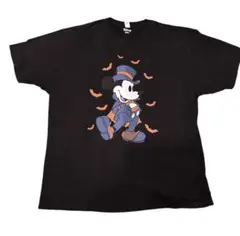 古着　ヴァンパイア ミッキー Tシャツ　ハロウィン　ディズニーランド