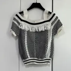 GRACE CONTINENTAL オフショルダー ニット 36