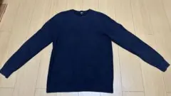 ユニクロ ウォッシャブルストレッチミラノリブクルーネックセーター L