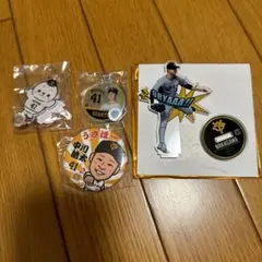 ジャイアンツ　中川皓太　缶バッジ　アクリルキーホルダー　アクリルスタンド