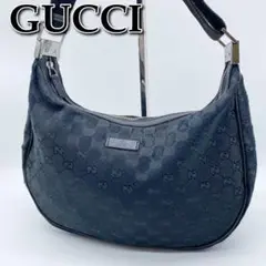 良品☆OLDGUCCI オールドグッチ GGキャンバス ショルダーバッグ ムーン