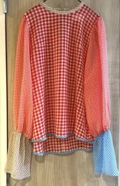 完売⭐︎美品　KBF クレイジーパターン　シアーギンガムチェック