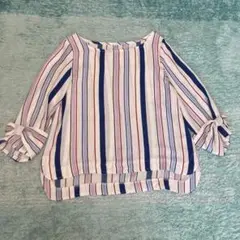 【美品】レディース★ブラウス　ストライプ　Mサイズ