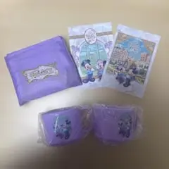 ファンタジースプリングスホテル エコバッグ、コップ2個、ポストカード2枚