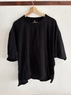 MUJI LABO ムジラボ 風を通す 布帛Tシャツ S-M 黒