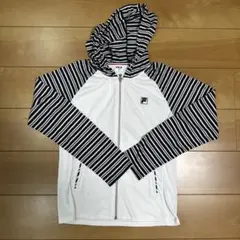 FILA フード付きストライプジャージ Lサイズ