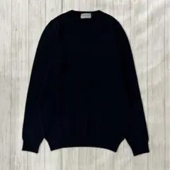 ジョンスメドレー/24Gワッフルクルーネックニットメリノウールエクストラファイン