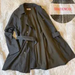 良品★Lサイズ SOUTIENCOL トレンチコート ライナー ベルト 通勤通学