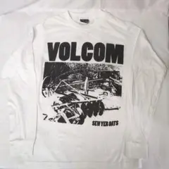 #220 VOLCOM 長袖Tシャツ 白 Sサイズ
