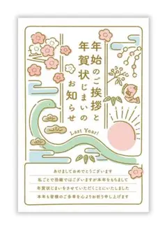 年賀状じまい 10枚セット 巳年 私製はがき 年賀状 インクジェット対応
