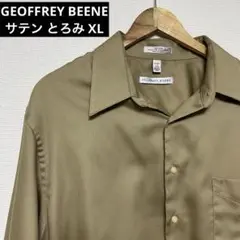 90s【GEOFFREY BEENE】ジェフリービーン　シャツ　サテン　とろみ