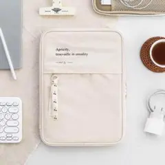 ラスト　ベージュ タブレットケース iPad カバー 韓国 小学生 保護