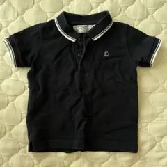 PETIT BATEAU ネイビー ポロシャツ 24m